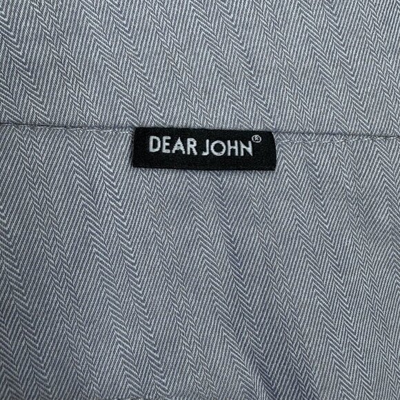 Dear John Chambray Blue Mini Oxford Shorts Herringbone Design Women’s 29 COASTAL - Picture 5 of 9